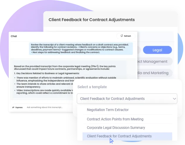 Client Feedback for Contract Adjustments