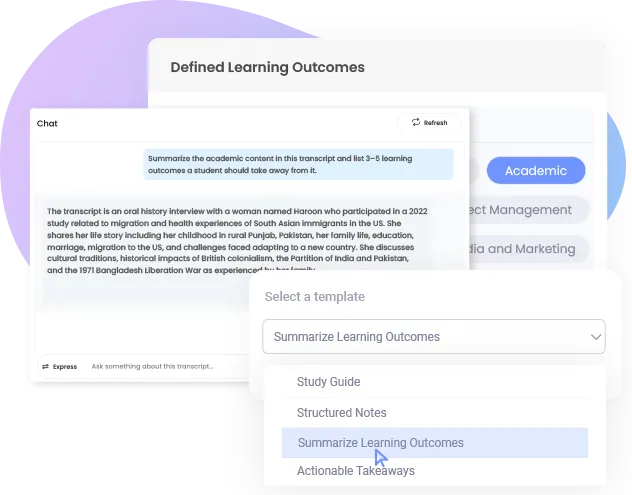 Defined Learning Outcomes