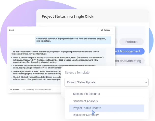 Project Status in a Single Click